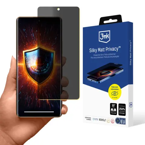 3MK Silky Matt Privacy védőfólia Realme 11 Pro / 11 Pro+ készülékhez