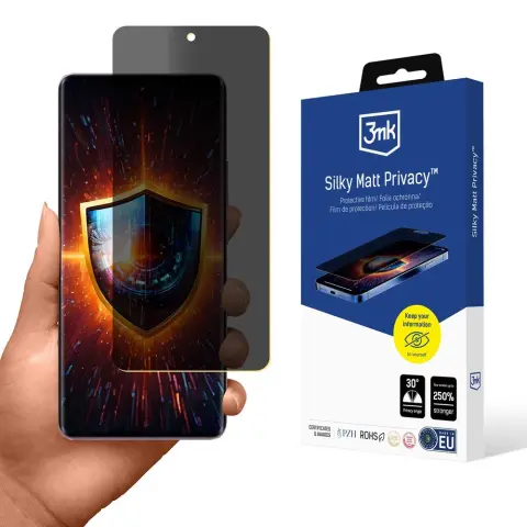 3MK Silky Matt Privacy védőfólia Realme 14 Pro