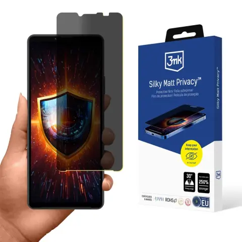 3MK Silky Matt Privacy védőfólia Sony Xperia 10 IV-hez