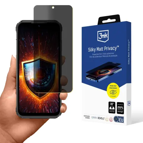 3MK Silky Matt Privacy védőfólia Ulefone Armor 21 készülékhez
