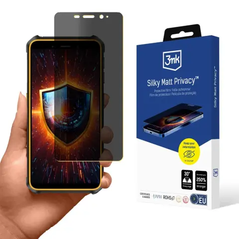 3MK Silky Matt Privacy védőfólia Ulefone Armor X12 / X12 Pro telefonhoz