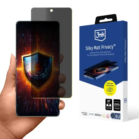 3MK Silky Matt Privacy védőfólia Vivo X100 Pro készülékhez