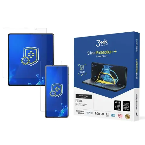 3MK SilverProtection+ Folded Edition védőfólia Samsung Galaxy Z Fold 5-höz (külső + belső LCD)