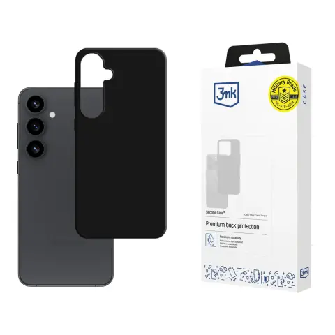 3MK Silicone Case védőtok Samsung Galaxy S25+ fekete