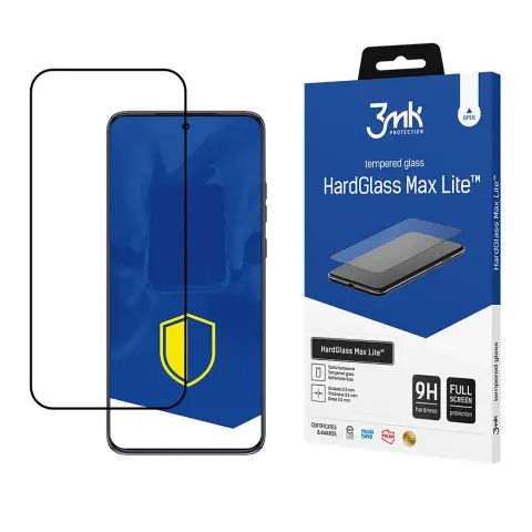 3MK HardGlass Max Lite edzett üveg védőfólia Motorola Edge 50 Neo-hoz fekete