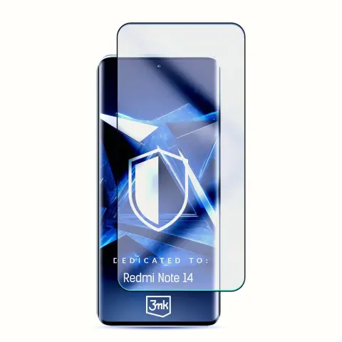 3MK HardGlass Max Lite edzett üveg Redmi Note 14 5G-hez fekete