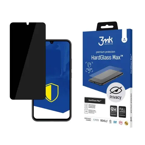 3MK HardGlass Max Privacy edzett üveg Samsung Galaxy A34 5G