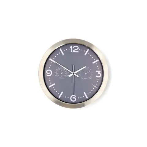NEDIS CLWA5226SS ceas de perete analogic 30 cm oțel