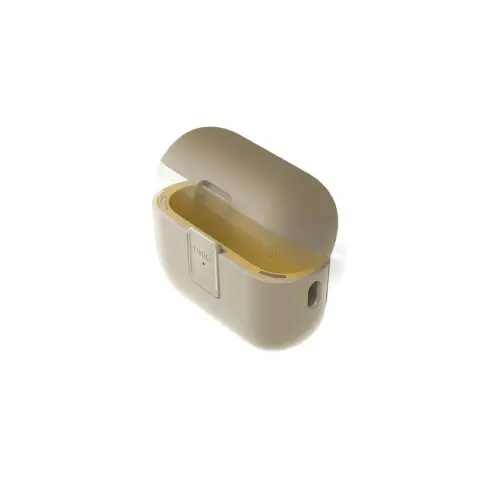 UNIQ Clyde Apple AirPods Pro 2 tok karabinerrel bézs-sárga