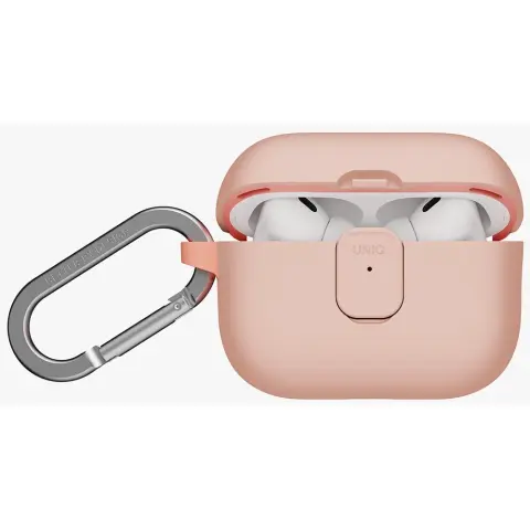 UNIQ Clyde Apple AirPods Pro 3 tok karabinerrel rózsaszín