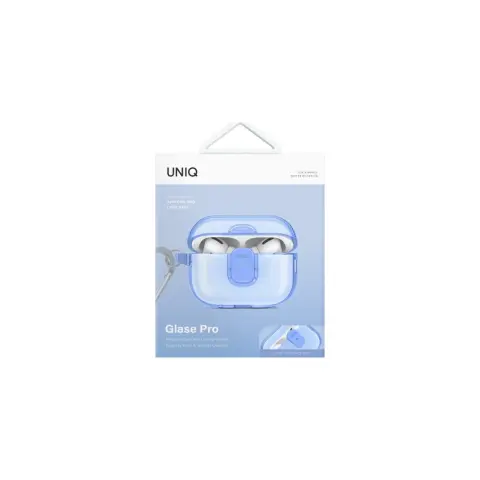 UNIQ Glase Pro Apple AirPods Pro 2 tok karabinerrel kék
