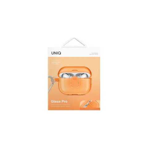 UNIQ Glase Pro Apple AirPods Pro 2 tok karabinerrel narancs