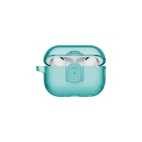UNIQ Glase Pro Apple AirPods Pro 3 tok karabinerrel türkíz
