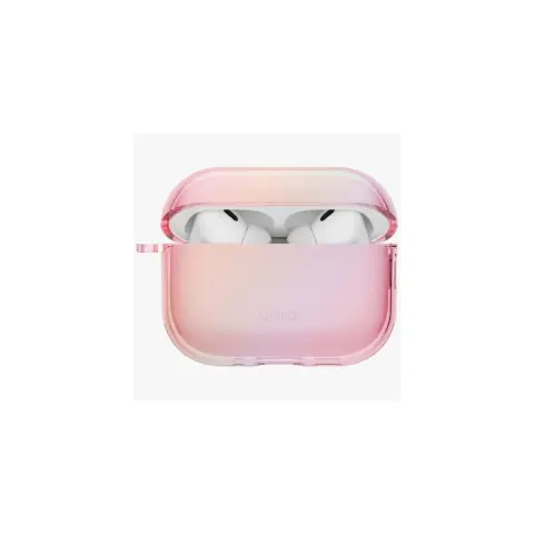 UNIQ Iridescia Apple AirPods Pro 3 tok karabinerrel rózsaszín