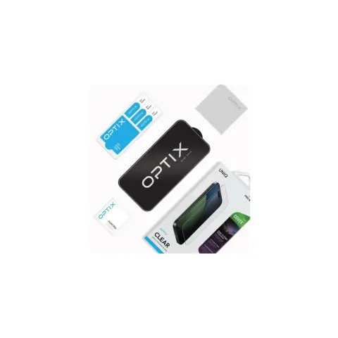 UNIQ Optix Covex Clear Apple iPhone 17 Pro / iPhone 18 Pro edzett üveg kijelzővédő fólia felhelyező kerettel átlátszó