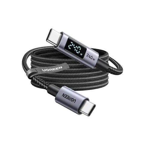 UGREEN USB-C PD kábel 240W 480Mbps 2m L530 fekete