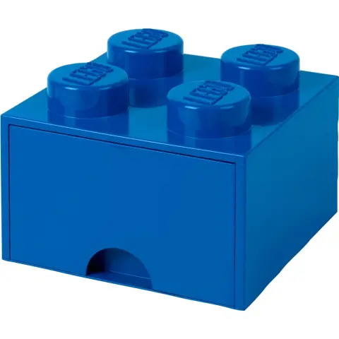ROOM COPENHAGEN Fiókos tárolódoboz 4-es lego kocka formájú kék