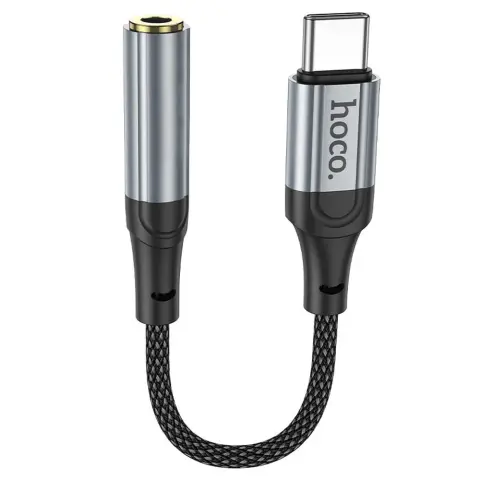 HOCO LS36 audió adapter kábel (3.5mm jack aljzat - Type-C) fekete