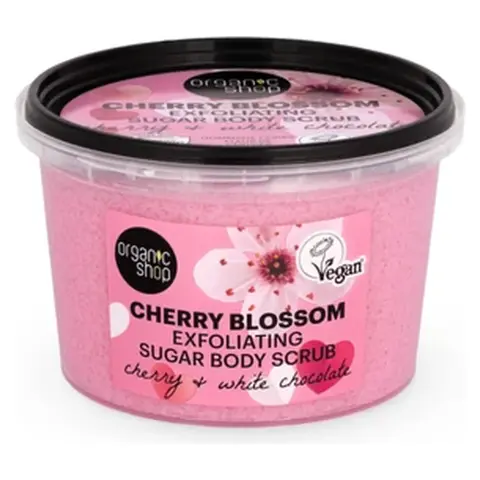 Organic Shop bio cukros testradír cseresznyével és fehér csokoládéval 250 ml