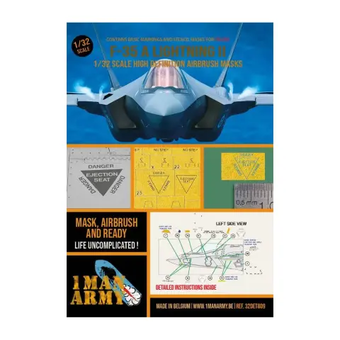 1MANARMY Lockheed Martin F-35 A Lightning II makett 1MA32DET809