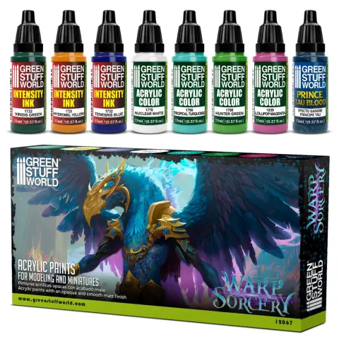 GREEN STUFF WORLD GSW12067 Paint Set - Warp Sorcery festék szett (8 darabos)