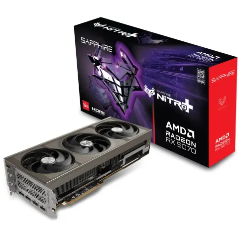 SAPPHIRE 11349-01-20G Radeon RX 9070 16GB GDDR6 NITRO+ GAMING PCIE