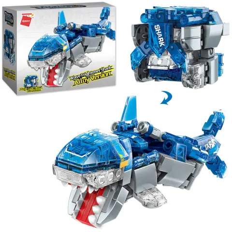 QMAN Lego-kompatibilis építőjáték Csoda Kocka Cápa