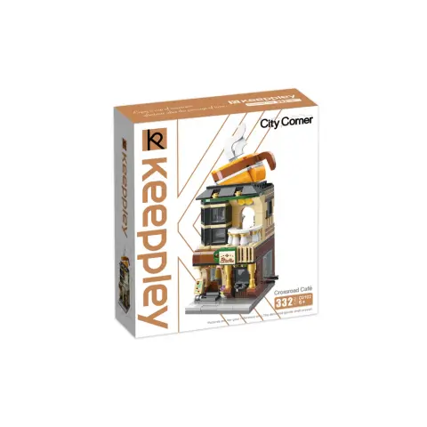 QMAN C0102 Keeppley lego-kompatibilis építőjáték Crossroad Kávézó