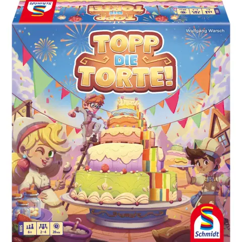SCHMIDTSPIELE Topp die Torte társasjáték magyar játékszabállyal