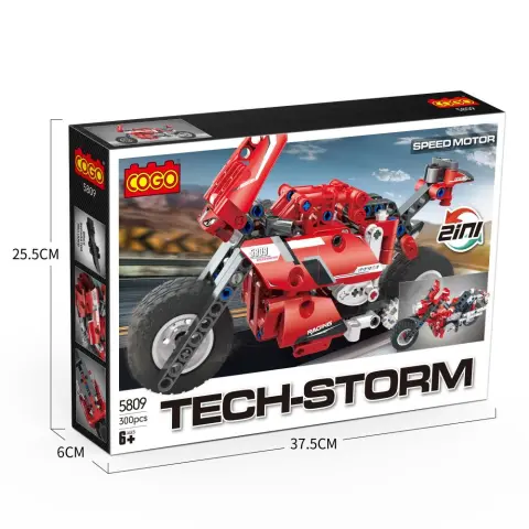 COGO Lego-kompatibilis építőjáték Motorbicikli 300 db 5809