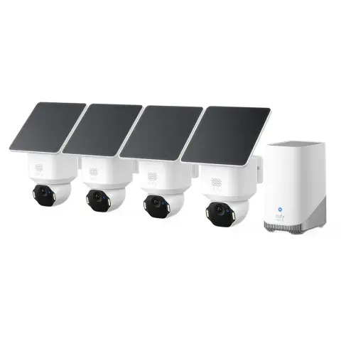 ANKER eufy SoloCam E42 4-Cam + szolár panel + HomeBase 3 KIT