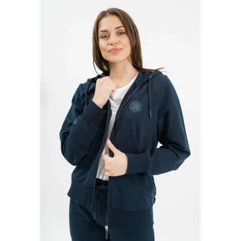 BUDMIL Hooded szabadidőfelső female XL dark blue