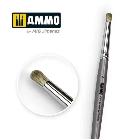 AMMO 6 Drybrush Technical ecset száraz ecseteléstechnikához AMIG8702