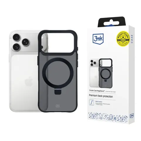 3MK Smoke Case Mag&Stand védőtok Apple iPhone 17 Pro Max / iPhone 18 Pro Max