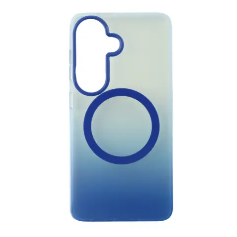 CELLECT Magnetni silikonski ovitek Samsung Galaxy S26+ modro-prozoren