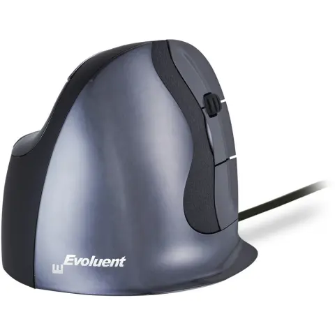 EVOLUENT VerticalMouse D Small fekete-ezüst