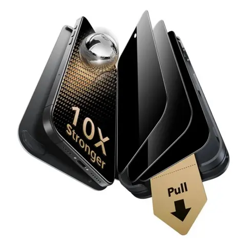 ESR CORNING GORILLA GLASS ULTRAFIT PRIVACY képernyővédő üveg 3db iPhone 17 Pro Max / iPhone 18 Pro Max GP-181236