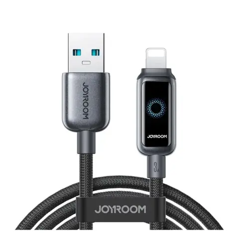 JOYROOM STARFLIGHT adatkábel Type-C - Lightning 3A PD 120cm fekete S-A55 S-A55 A-L 3A 1.2M BLACK
