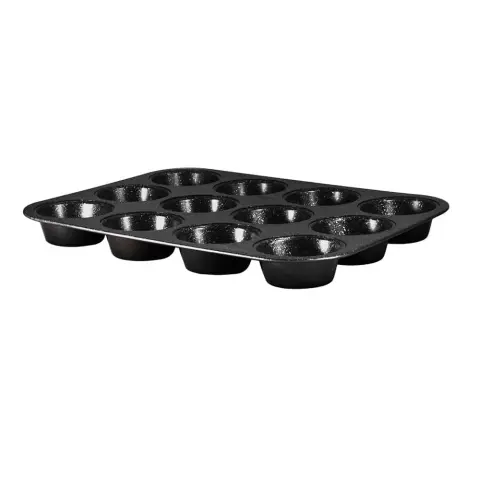 BERLINGER HAUS BH/1436 Muffin sütőforma 12 részes Fekete