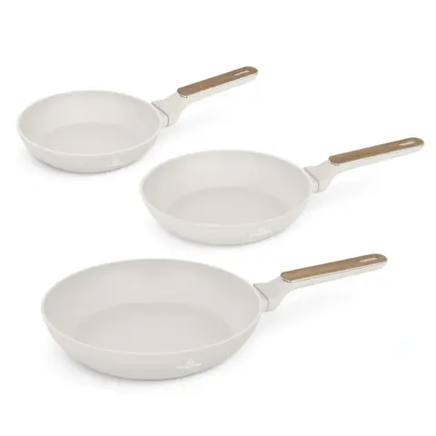 BERLINGER HAUS 3-piece pan set with titánPro non-stick coating matte cream BH8322 BH/8322