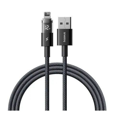 BASEUS DISPLAY II data cable USB-Lightning 2.4A 200cm black P10382700121-01