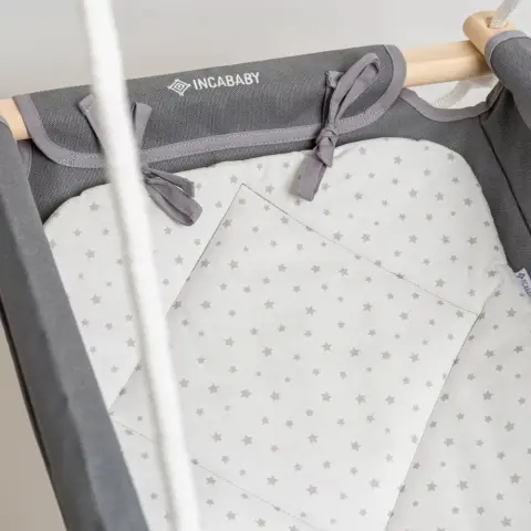 INCABABY Baby swing Basic - Grey Stars