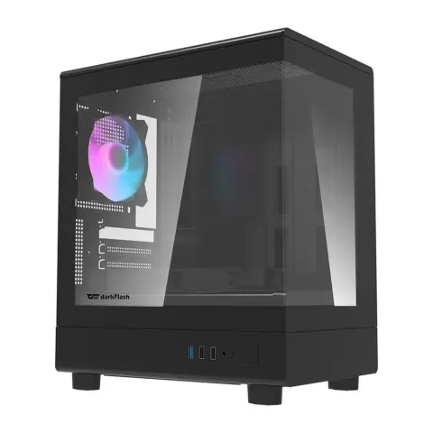 DARKFLASH DB330M fekete + 3 db ventilátor