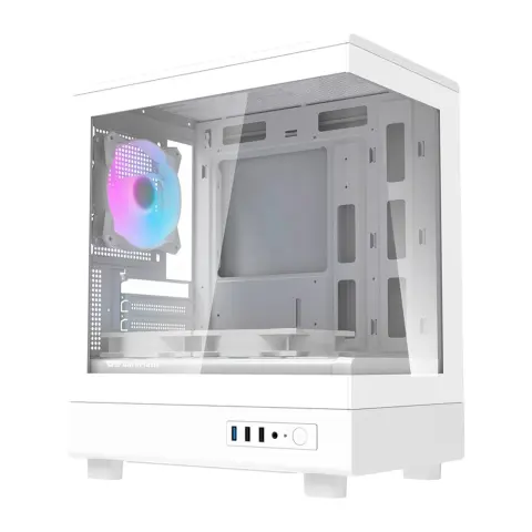 DARKFLASH DB330M fehér + 3 db ventilátor