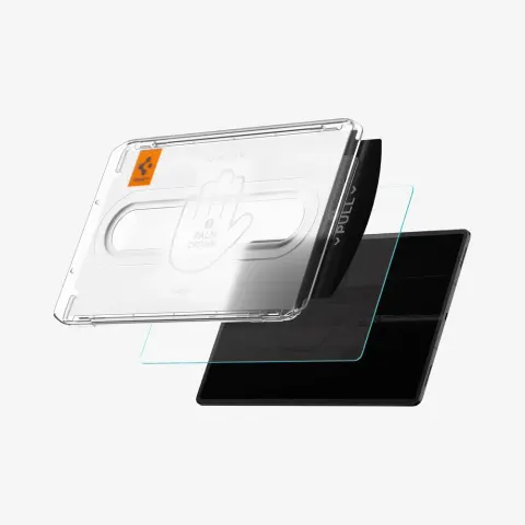SPIGEN Samsung Galaxy Tab S11 SPIGEN EZ FIT képernyővédő üveg 2.5D tokbarát 9H + segédkeret ÁTLÁTSZÓ AGL10198