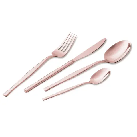BERLINGER HAUS EVŐESZKÖZ KÉSZLET 24 részes rozsdamentes acél rose gold BH/3065