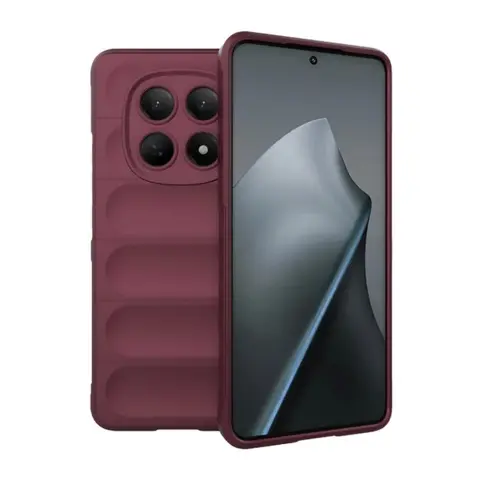 GIGAPACK Szilikon tok ütésálló kameravédős 3D Xiaomi Redmi Note 15 4G bordó GP-180590