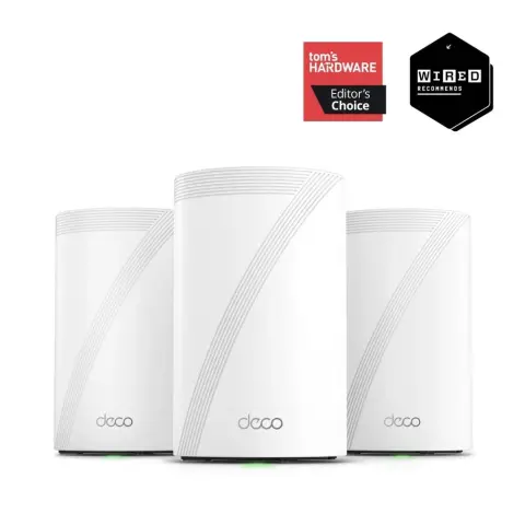 TP-LINK Deco BE68 BE14000 Tri-Band Whole Home Mesh WiFi 7 System 3db Deco BE68(3-pack)