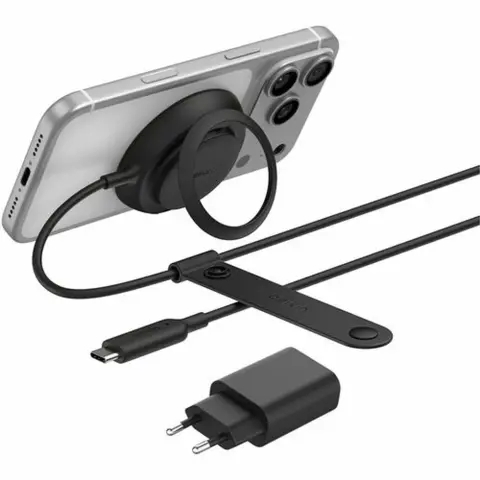 BELKIN UltraCharge Qi2 inductive charger with stand 25W black WIA014KQBK