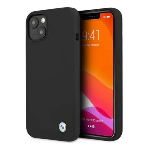 BMW Silicone Signature back cover case iPhone 13 black 72412